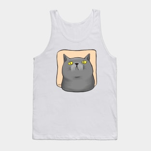 Grey Cat Tank Top